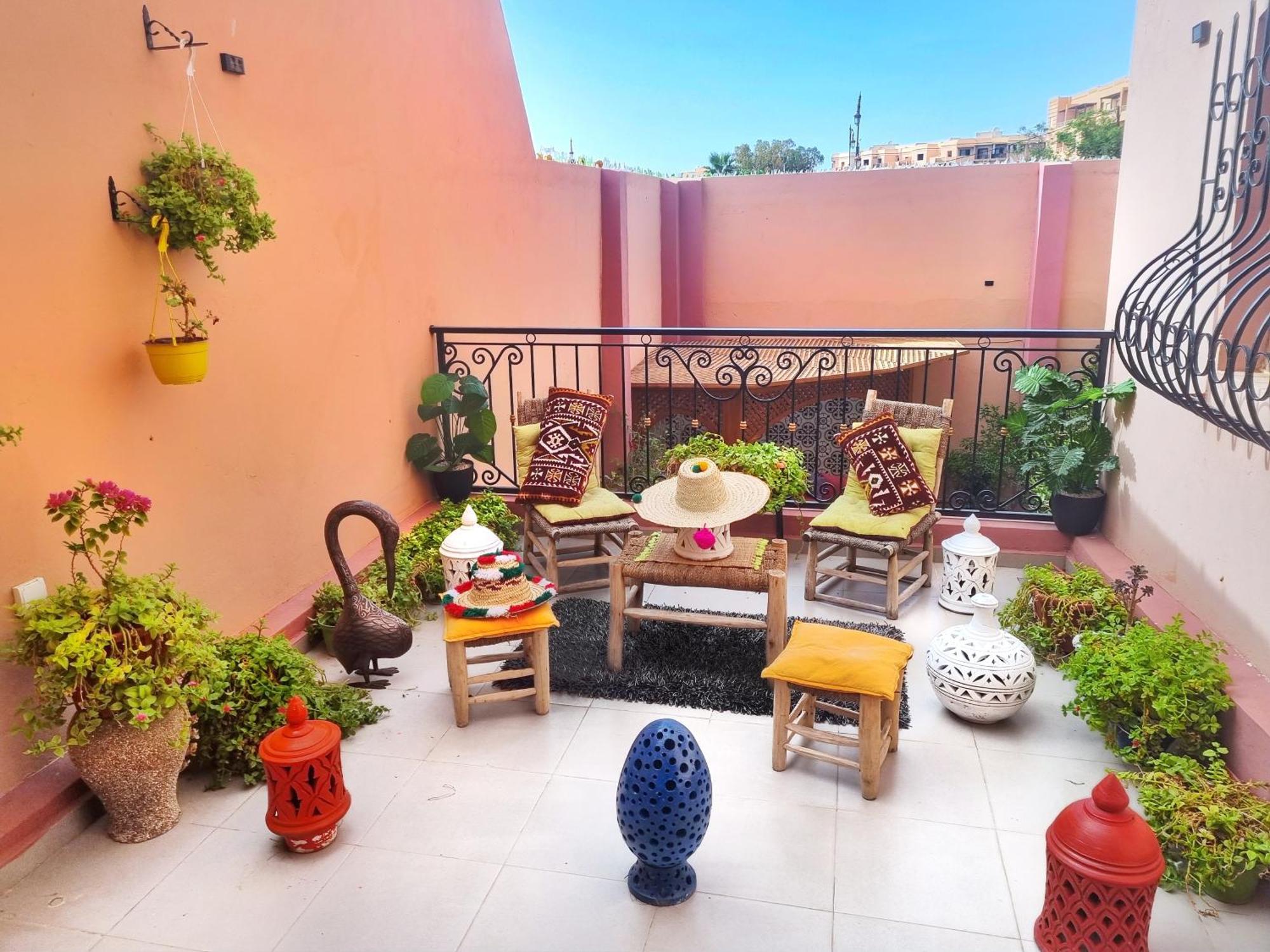 Oranger Family House City Center, Private Large House, Terasse Garden View, Free Parking Marraquexe Exterior foto